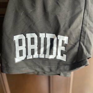 Black Bride Shorts and matching T-shirt